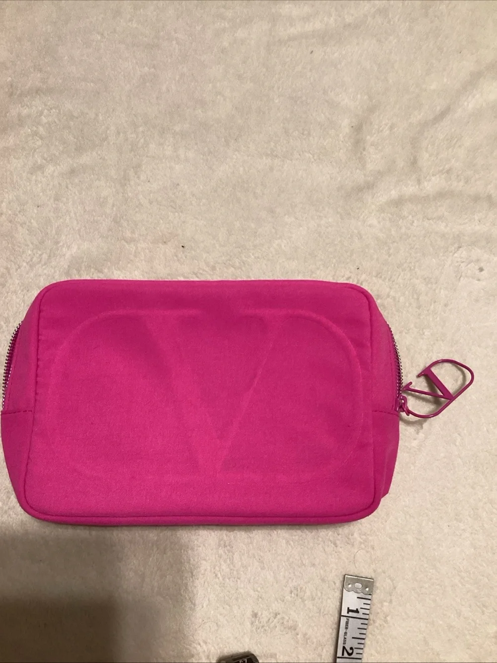 RED Valentino Hot Pink Cosmetic Pouch
